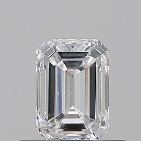 Diament szlif szmaragdowy, 0.5ct, VS2, D, GIA 7531190149