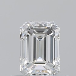 Diament szlif szmaragdowy, 0.5ct, VS1, F, GIA 2537176089
