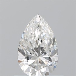 Diament szlif gruszkowy, 0.52ct, VVS2, H, GIA 6531167677