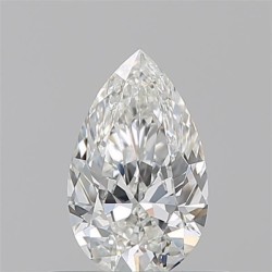 Diament szlif gruszkowy, 0.5ct, VVS2, H, GIA 7531331506