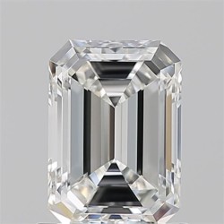Diament szlif szmaragdowy, 1.01ct, VS1, H, GIA 5232700701