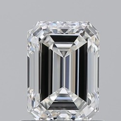 Diament szlif szmaragdowy, 1.01ct, VVS1, H, GIA 7532735837