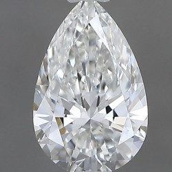 Diament szlif gruszkowy, 0.4ct, VVS2, H, GIA 7548119238