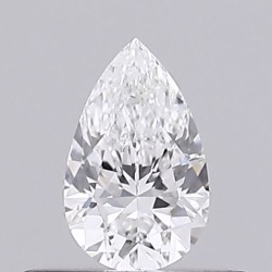 Diament szlif gruszkowy, 0.3ct, SI2, D, GIA 7536060424