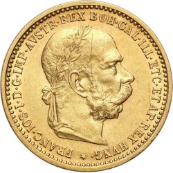 Złota moneta 10 Koron Austria - Franciszek Józef I 1848-1916 r.