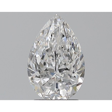 Diament szlif gruszkowy, 2ct, SI2, D, GIA 1447403423