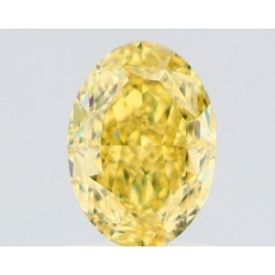 Diament o barwie fantazyjnej szlif owalny, 1.24ct, VVS1, Fancy Intense Yellow, GIA 6482414701