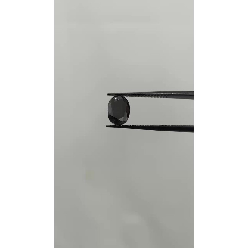 Diament o barwie fantazyjnej szlif owalny, 1.29ct, VVS2, Fancy Black, GIA 1513098210