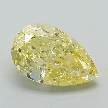Diament laboratoryjny o barwie fantazyjnej szlif gruszkowy, 2.35ct, VVS2, Fancy Intense Yellow, IGI LG720594452
