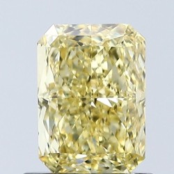 Diament laboratoryjny o barwie fantazyjnej radiant, 1.01ct, VVS2, Fancy Vivid Yellow, IGI LG678509007