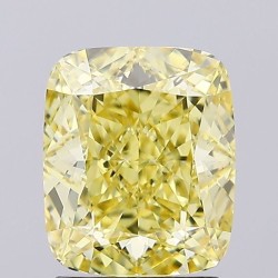Diament laboratoryjny o barwie fantazyjnej szlif poduszkowy brylantowy, 2.47ct, VVS2, Fancy Vivid Yellow, IGI LG659462061