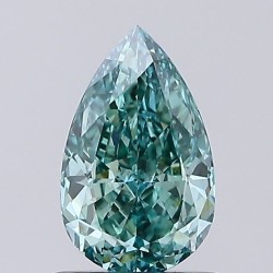 Diament laboratoryjny o barwie fantazyjnej szlif gruszkowy, 1.09ct, VVS2, Fancy Vivid Blueish Green, IGI LG756534890