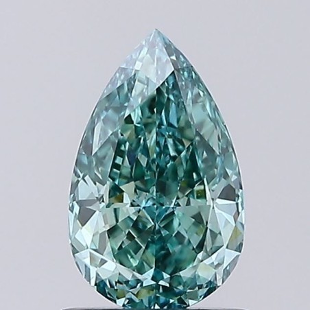 Diament laboratoryjny o barwie fantazyjnej szlif gruszkowy, 1.09ct, VVS2, Fancy Vivid Blueish Green, IGI LG756534890