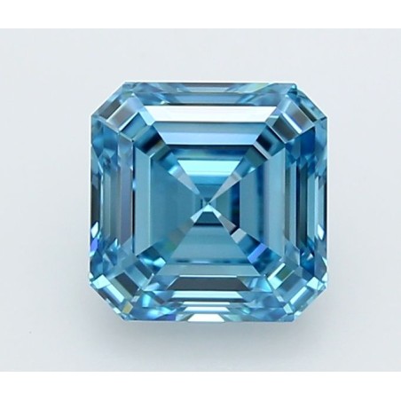 Diament laboratoryjny o barwie fantazyjnej Asscher, 2ct, VVS2, Fancy Vivid Blue, IGI LG722567818