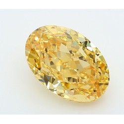 Diament laboratoryjny o barwie fantazyjnej szlif owalny, 2.06ct, VVS2, Fancy Vivid Yellow, IGI LG722566542