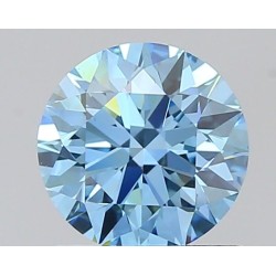 Diament laboratoryjny o barwie fantazyjnej szlif okrągły, 0.85ct, VVS2, Fancy Vivid Blue, IGI LG722532901