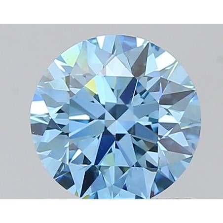 Diament laboratoryjny o barwie fantazyjnej szlif okrągły, 0.85ct, VVS2, Fancy Vivid Blue, IGI LG722532901