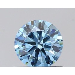 Diament laboratoryjny o barwie fantazyjnej szlif okrągły, 0.5ct, VVS2, Fancy Vivid Blue, IGI LG728570733