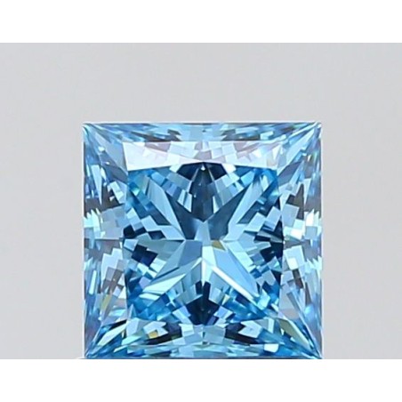 Diament laboratoryjny o barwie fantazyjnej szlif princess, 1.05ct, VVS2, Fancy Vivid Blue, IGI LG728570594