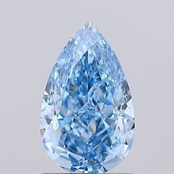 Diament laboratoryjny o barwie fantazyjnej szlif gruszkowy, 1.25ct, VVS2, Fancy Vivid Blue, IGI LG754564776