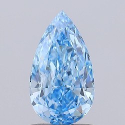 Diament laboratoryjny o barwie fantazyjnej szlif gruszkowy, 1.03ct, VVS2, Fancy Vivid Blue, IGI LG754564788