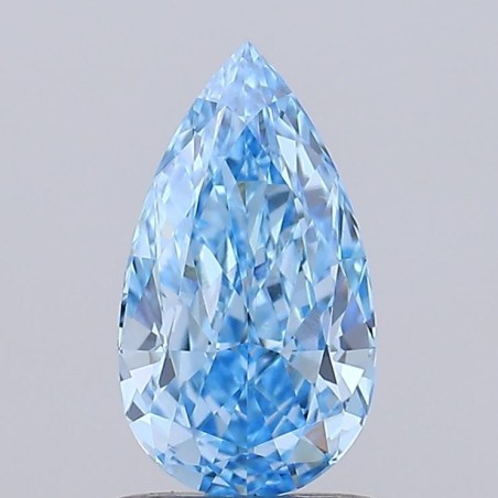 Diament laboratoryjny o barwie fantazyjnej szlif gruszkowy, 1.03ct, VVS2, Fancy Vivid Blue, IGI LG754564788