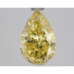 Diament laboratoryjny o barwie fantazyjnej szlif gruszkowy, 2ct, VVS2, Fancy Vivid Yellow, IGI LG729577042