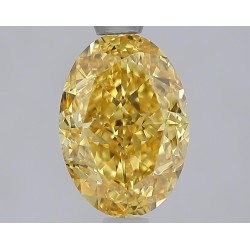 Diament laboratoryjny o barwie fantazyjnej szlif owalny, 2.09ct, VVS2, Fancy Vivid Yellow, IGI LG729577017