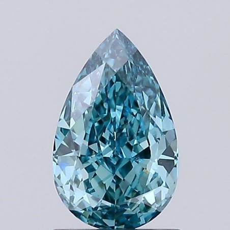 Diament laboratoryjny o barwie fantazyjnej szlif gruszkowy, 1.08ct, VVS2, Fancy Vivid Blueish Green, IGI LG756534892