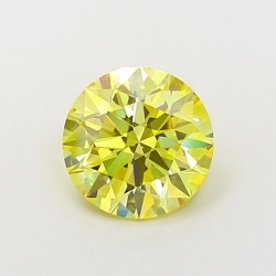 Diament laboratoryjny o barwie fantazyjnej szlif okrągły, 1.57ct, VVS2, Fancy Intense Yellow, IGI LG720547748