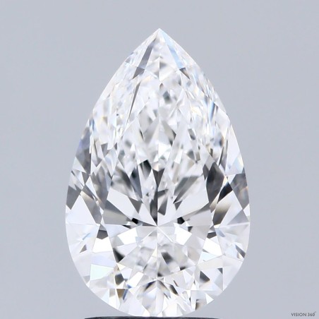Diament laboratoryjny szlif gruszkowy, 2.6ct, VVS2, D, IGI LG738522397