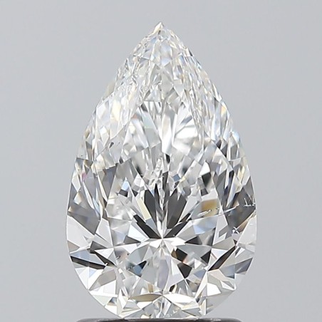 Diament szlif gruszkowy, 1.5ct, SI2, E, GIA 6542240369