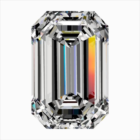 Diament szlif szmaragdowy, 0.31ct, VS2, D, GIA 1549254543