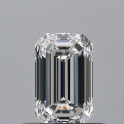 Diament szlif szmaragdowy, 0.5ct, VVS1, D, GIA 2544196580