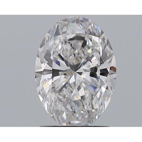 Diament szlif owalny, 1.7ct, SI2, D, GIA 1528303681