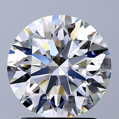 Diament szlif okrągły, 2ct, VS2, H, GIA 2536943335