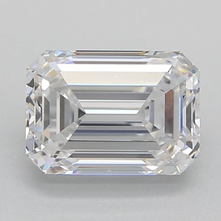 Diament laboratoryjny szlif szmaragdowy, 1.55ct, VVS2, E, GIA 6485159738