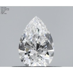 Diament szlif gruszkowy, 0.33ct, VVS2, D, GIA 7523268653