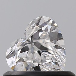 Diament serce, 0.43ct, VVS2, D, GIA 7518644493