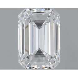Diament szlif szmaragdowy, 0.5ct, VVS1, D, GIA 7523557607
