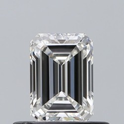 Diament szlif szmaragdowy, 0.51ct, VVS2, H, GIA 6545264384