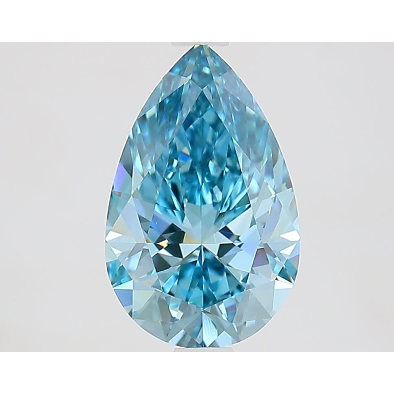 Diament laboratoryjny o barwie fantazyjnej szlif gruszkowy, 2.12ct, VVS2, Fancy Vivid Blue, IGI LG696505257