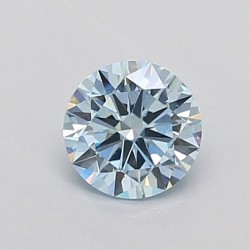 Diament laboratoryjny o barwie fantazyjnej szlif okrągły, 0.5ct, VVS2, Fancy Intense Blue, IGI LG749567003