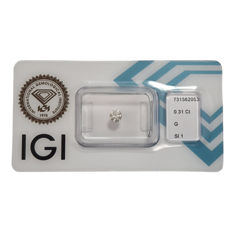 Diament szlif okrągły, 0.31ct, SI1, G, IGI 731562053