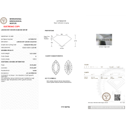Diament laboratoryjny markiza, 1.0ct, VVS2, D, IGI LG735523769