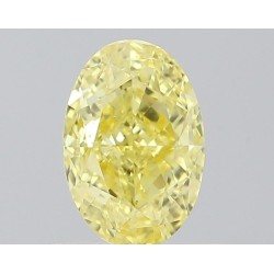 Diament o barwie fantazyjnej szlif owalny, 0.71ct, VS2, Fancy Intense Yellow, GIA 1527673506