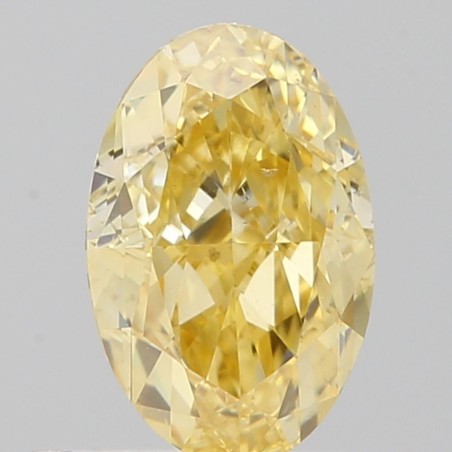 Diament o barwie fantazyjnej szlif owalny, 0.59ct, SI1, Fancy Deep  Yellow, GIA 5483055638