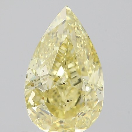 Diament o barwie fantazyjnej szlif gruszkowy, 1ct, SI2, Fancy Brownish Greenish Yellow, GIA 7478737458