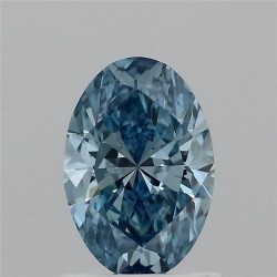 Diament laboratoryjny o barwie fantazyjnej szlif owalny, 1.01ct, VVS1, Fancy Vivid Blue, IGI LG750571961