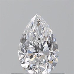 Diament szlif gruszkowy, 0.51ct, VS2, D, GIA 6545213101